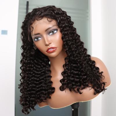 China Brazilian Body Wave HD Lace Front Wigs Wet Wavy Human Hair 13X4 Deep Curly Ear To Ear Lace Frontal Wigs Pre Plucked 100% Virgin Hair Wigs for sale