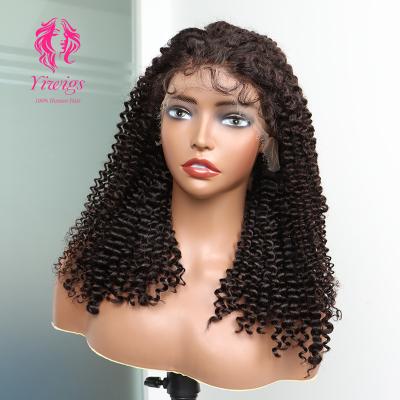 China 100% Full Body Wave 13X4 HD Lace Front Wig Curly Human Hair 360 Lace Front Wig Transparent Swiss Virgin Brazilian Front Wig for sale