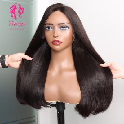 China Body Wave 200 Density Pre Pluck 13X4 HD Lace Frontal Wigs Wholesale 12A Grade Bone Straight Peruvian Human Hair Wigs Vendors for sale