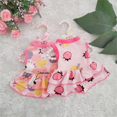 China Princess Stocked Dog Pet Dress Summer for Small Small Puppies Cat Wedding Party Skirt Dogs Animal Clothes for sale