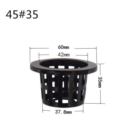 China Hydroponic Net System 45#35 Potted Plant Basket For Greenhouse Plastic Hydroponics Growing System for sale