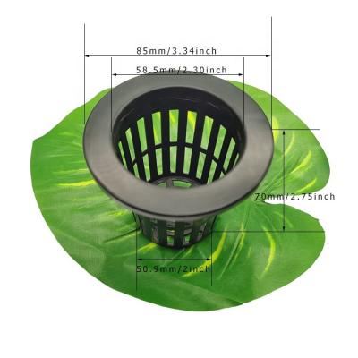 China Agriculture Hydroponic Vertical Hydroponic Plant System 60#70 NFT High Quality Black Plastic Pots For Plants for sale