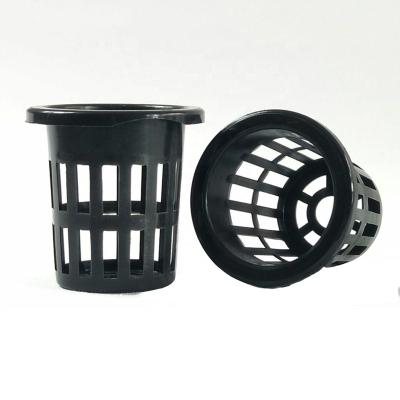 China 40#50 Hydroponic Growing System Indoor Hydroponic Green House Soilless Agricultural Plastic Planting Black Net Pots for sale