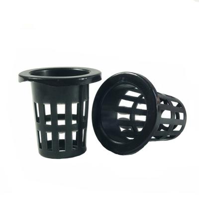 China 32#45 Pastoral Agriculture Soilless Cultivation Greenhouse System Planting Hydroponic Plastic Black Baskets for sale