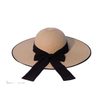 China Wholesale Simple Dyed Fashion Paper Braid Straw Felted Hat Paper Straw Beach Hat With Brim Down for sale