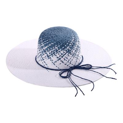 China Classic Raffia Straw Wholesale Wide Brim Raffia Beach Straw Hat Women With UV Protection for sale