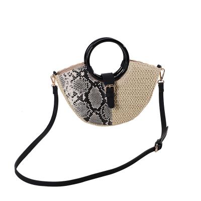 China Fashion Woven Beach Straw Bags Summer Cross - Body Handbags Ladies Small Straw Handbags For Women for sale