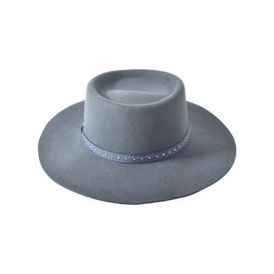 China Wholesale High Quality Vintage Women's Felt Hat Classic Felt Hat Woolen Character Hat for sale