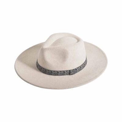 China New Character Design Autumn Winter Fashion 100% Wool Felt Fedora Jazz Hat for sale