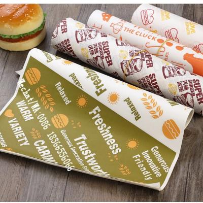 China 28g Greaseproof Paper+6g PE Coated Paper For Burger / Sandwich for sale