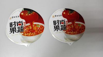 China Waterproof Easy Peelable Aluminum Foil Lids For Paper Cup Noodle for sale