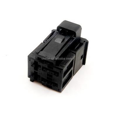 China 4 Pin Unsealed Automotive Auto Wiring Plug Socket Black Electrical Connector Housings With Terminals 1-1418507-2 for sale