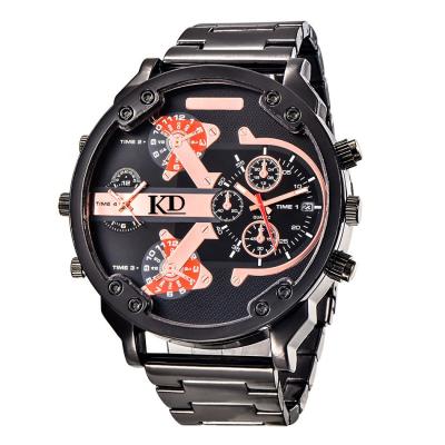 China Full Calendar OEM Watch Men's Chronograph DZ73 Logo Chronograph Clock Metal Luxury Chain Strap Custom Wholesale Men's Wrist Watch for sale