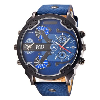 China Custom Chronograph Brand DZ73 Own Logo Watches Designer Famous Style Leather Strap Manufactuery Brand Mens Wrist Watch for sale