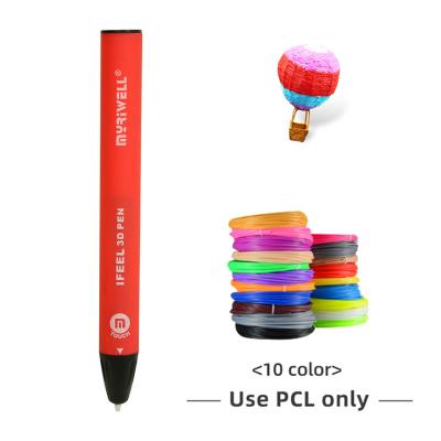 China Colorful Printing Stick Pens Set Writing Stationery School Ballpoint Pen Supplies 3d Pen Christmas W3405 Factory Cheap for sale