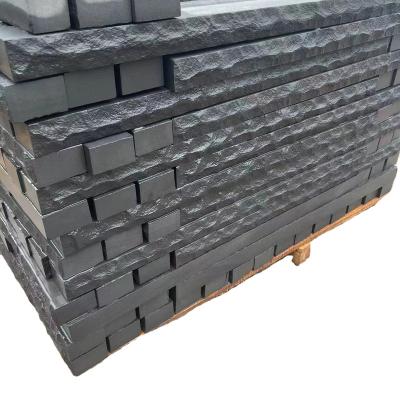 China Chinas Manufacturers Point Chinese Black Gray Sandstone Landscape Stone Wall Dry Hanging Stone for sale