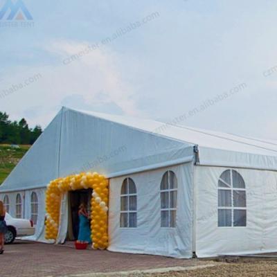 China Event Aluminum luxury white PVC 200 people marquee wedding tent outdoor with window for sale