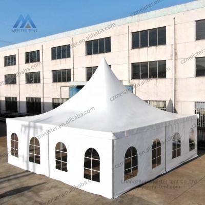 China Party Aluminum Structure White Pvc Canopy Marquee UV Resistant Outdoor Pagoda Tents With Window for sale