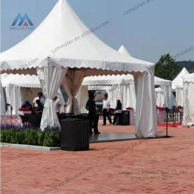 China Party 10x10m Outdoor Marquee White Waterproof Pvc Aluminum Pagoda Tent For Trade Show for sale