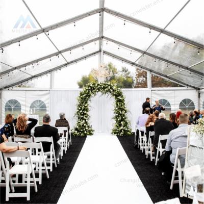 China Waterproof Big Clear Roof Marquee Party Transparent WeddingTent for Outdoor Events for sale