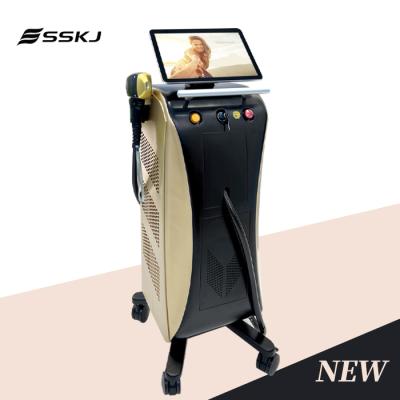 China Professional Diode Laser Hair Removal Machine High Power 1600W 808nm Diode Laser Permanent Hair Removal for sale