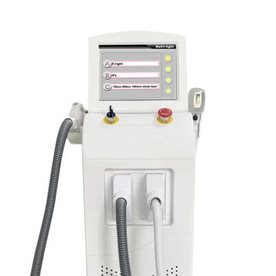 China Skin Tighten High Power 1600W 1064 Laser Diode Laser 755 808 1064 Laser Hair Removal Elight Skin Care Equipments for sale