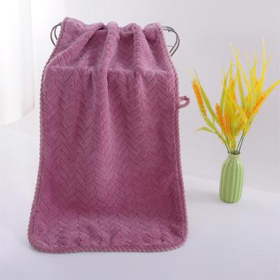 China Child-Proof Luxury coral fleece towel bath towel sets absorbent soft coral fleece face towel for sale