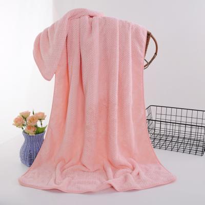 China Child-Proof Factory Hot Sale Coral Velvet Towels Absorbent and Fluffy Bath Towel for sale