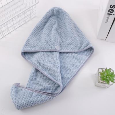 China QUICK-DRY Coral fleece women daily quick drying hair absorbent bath microfiber hair towel for sale