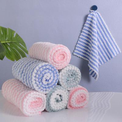 China Sustainable Customized Kitchen Towel Set Polyester Dish Cloths Dish Towels For Kitchen Washing Cleaning Towel for sale