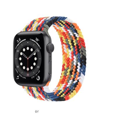 China 2020 Woven Solo Loop Cloth Nylon Strap For Apple Watch Band 44mm 40mm 38mm Elastic Strap 42mm For iWatch 6 Series 5 Se 4 3 for sale