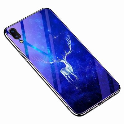 China Fanshion For OPPO A79 A3S A5 A73 F5 F7 R17 R17PRO F9/F9PRO/A7X Hard Case Tempered Glass Case Protector Mobile Phone Cover for sale