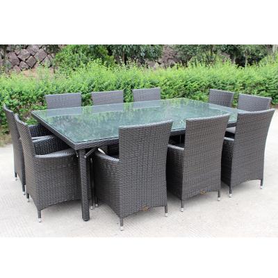 China Modern Furniture General Use Outdoor Patio Wicker Dining Set for sale