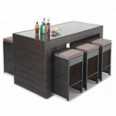 China BAR SET rattan bar table and chairs for sale