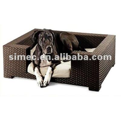 China Outdoor rattan/wicker rattan dog bed for sale