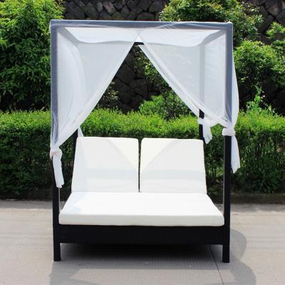 China Modern Outdoor Furniture Receive Custom Rattan High Tier Day Bed for sale