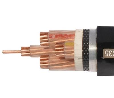 China Economical Medium Voltage Power Transmission Custom Design Flame Retardant PVC Insulated And Sheathed Power Cable for sale