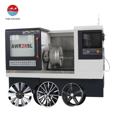 China Machinery Repair Shops CNC Rim Repair Machine Lathe Up To 28 Inch for sale