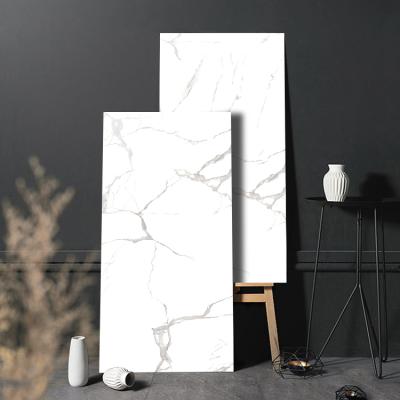 China Modern 600x1200mm Glazed Polished Full Porcelain Tiles White for sale