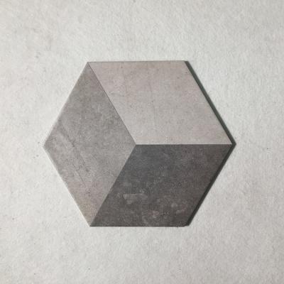 China Rustic Tiles Wholesale Special Antique Gray Hexagon Tile for sale