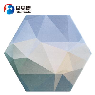 China Thassos Latest White Modern Design Glazed Porcelain Hexagon Tile for sale