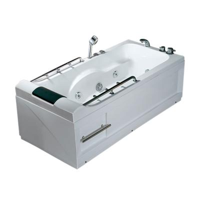 China Eco-friendly material luxury1person indoor corner acrylic whirlpool massage bathtub for sale