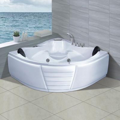 China Low Price Eco - Friendly Material Whirlpool Massage Two Person Corner Hydraulic Bathtubs for sale