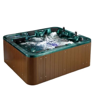 China Eco-friendly Material Exterior Soaking 6 Person British Door Spas And Hot Tub for sale