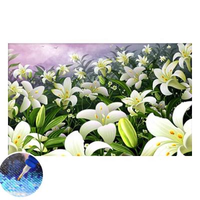 China Wholesale New Customized Classic / Postmodern Lily 5D Fresh Full DIY Diamond Painting Cross Stitch for sale