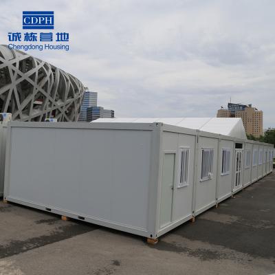 China Movable Camp Steel Frame Container House Labor Colony Te koop