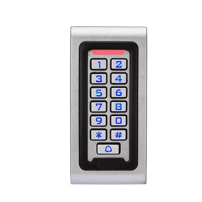 China Zinc Alloy Waterproof Ip68 Metal Keypad Rfid Door Access Control Card Reader for sale