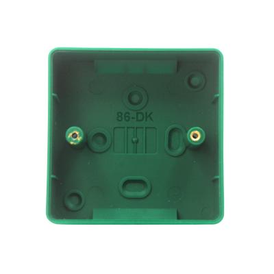 China Flame Retardant ABS PC Material Mounted Back Box 86*86 Size Exit Button Box Matt Surface for sale