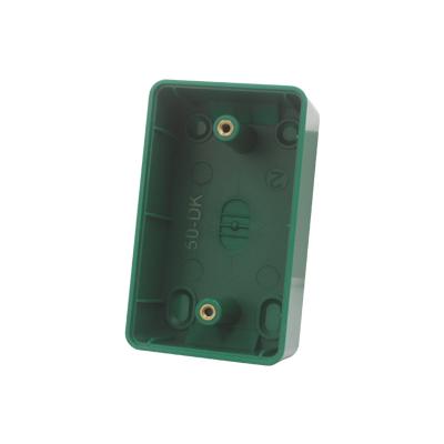 China Fireproof ABS Pg50 PC Material Mounted Back Exit Button Box 86*50 Size Back Box for sale