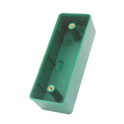 China Fireproof ABS Pg40 PC Material Mounted Back Exit Button Box 115*40 Size Back Box for sale